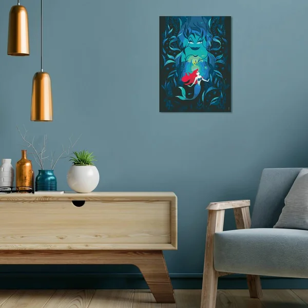 DISNEY PRINCESS - CREART 30X40CM ARIEL ET URSULA