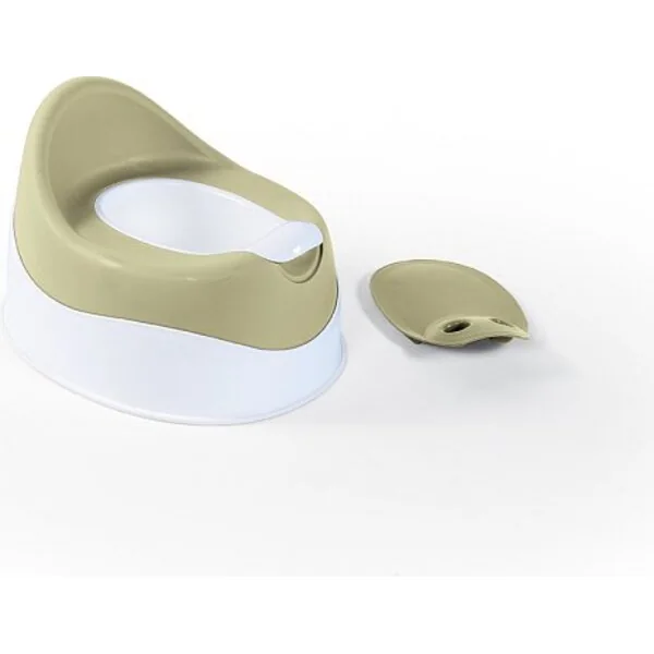 Dolu Pot de chambre pour enfants avec couvercle amovible, vert clair, 23x38x29 cm