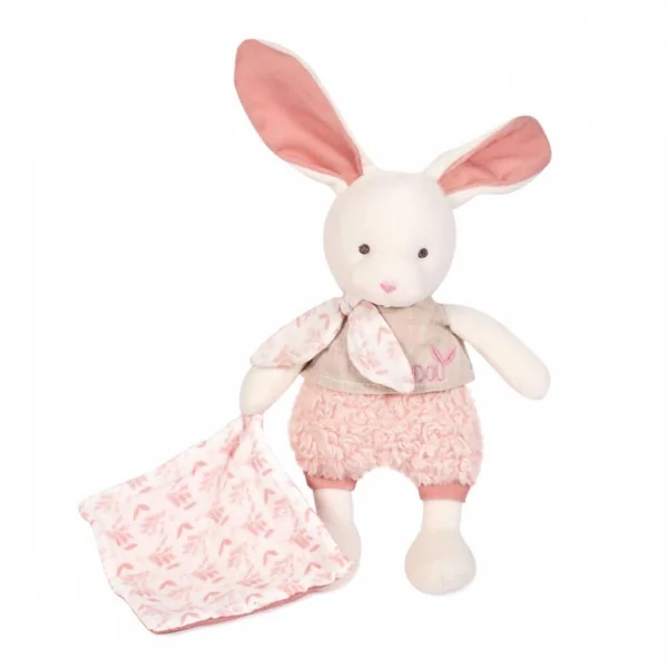 DOUDOU BOTANIC -PANTIN LAPIN PM AVEC DOUDOU ROSE