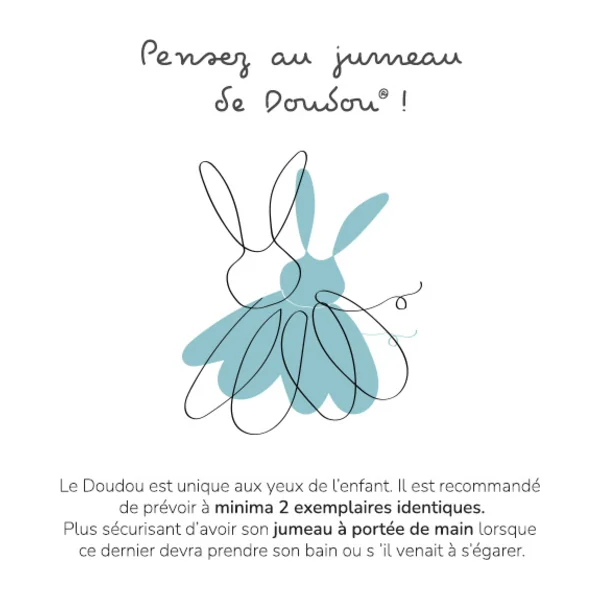 Doudou Coffret cadeau - ours en peluche endormeur avec bonnet