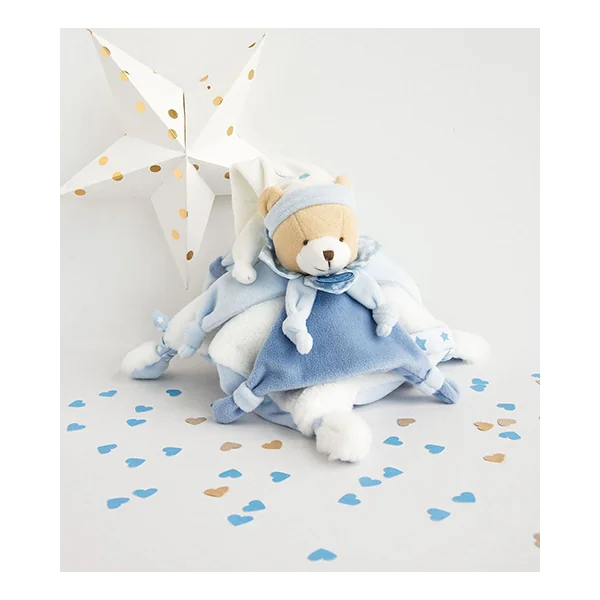 Doudou Coffret cadeau - ours en peluche endormeur avec bonnet