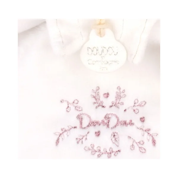 Doudou Coffret Cadeau Peluche câlin ours avec bonnet rose 25 cm