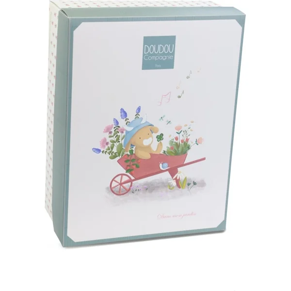 Doudou Coffret Cadeau Vache en Peluche Aneth Jouant une Mélodie 20 cm