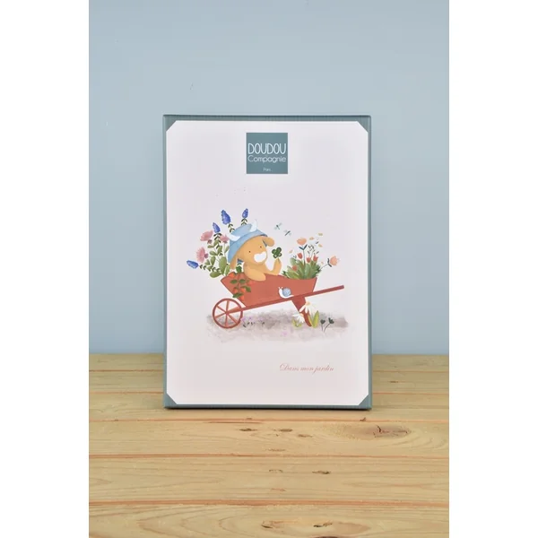 Doudou Coffret Cadeau Vache en Peluche Aneth Jouant une Mélodie 20 cm