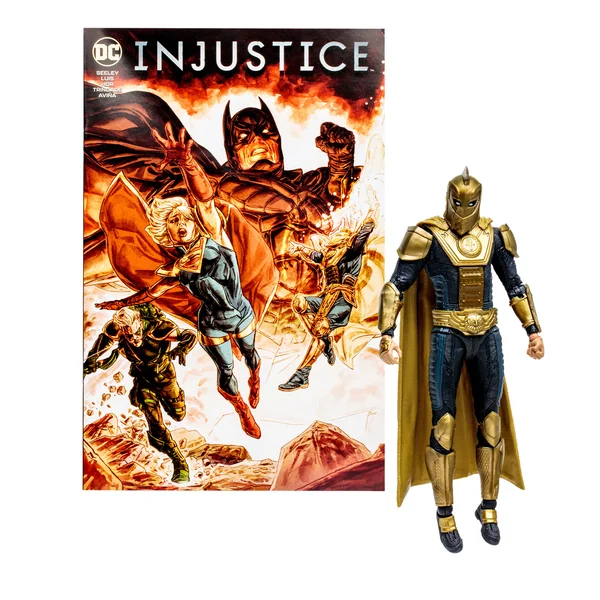 Dr. Fate figurine et comic book Injustice 2 DC Comics McFarlane Toys 18 cm