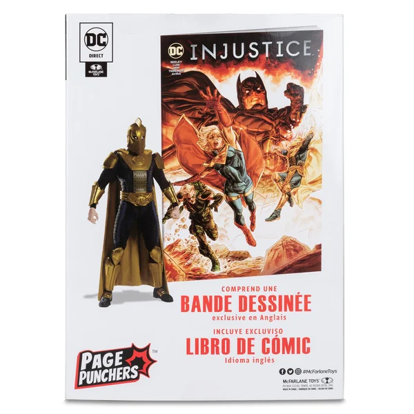 Dr. Fate figurine et comic book Injustice 2 DC Comics McFarlane Toys 18 cm
