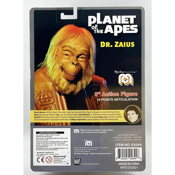 Dr. Zaïus figurine La Planète des singes Mego 20 cm