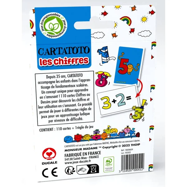 DUCALE - CARTATOTO CHIFFRE MR MME - ECO FORMAT