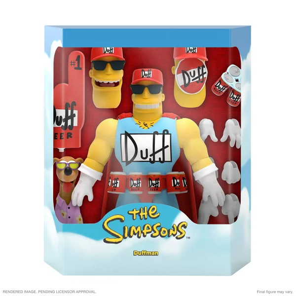 Duffman figurine Ultimate Les Simpson Super7 18 cm
