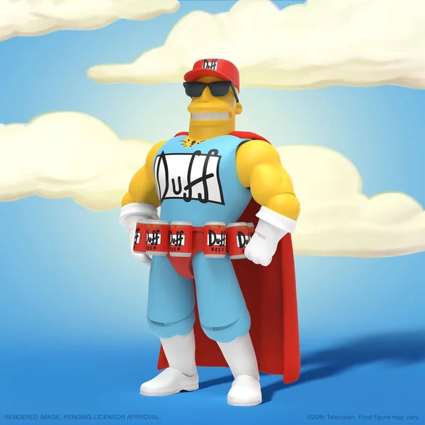 Duffman figurine Ultimate Les Simpson Super7 18 cm
