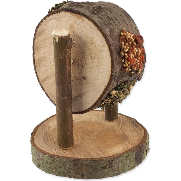 Délice Nature Land Nibble rond en bois rempli de carotte, persil et millet 200g