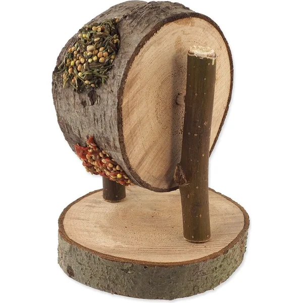 Délice Nature Land Nibble rond en bois rempli de carotte, persil et millet 200g