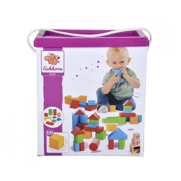 Eichhorn - Coloured Wooden Blocks Baby - Sorting & Stacking Toys - Sorting & Stacking Toys