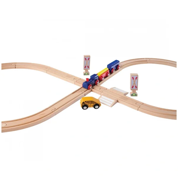 Eichhorn - Train Track 8 Figure Playset - 27 Pcs - Toy Trains & Train Sets - Toy Trains & Train Sets