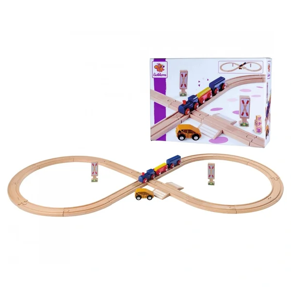 Eichhorn - Train Track 8 Figure Playset - 27 Pcs - Toy Trains & Train Sets - Toy Trains & Train Sets