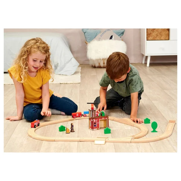 Eichhorn - Train Track with Bridge Playset - 33 Pcs - Toy Trains & Train Sets - Toy Trains & Train Sets