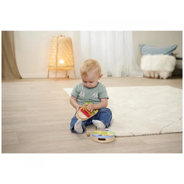 Eichhorn - Wooden Drum and Xylophone Music Set - 3 Pcs - Musical Instruments - Musical Instruments