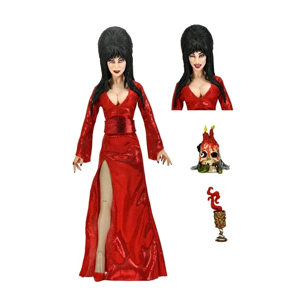 Elvira Clothed Red, Fright, and Boo figurine Elvira Mistress of the Dark Neca 20 cm