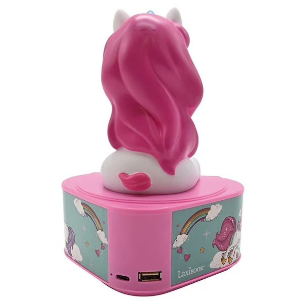 ENCEINTE BLUETOOTH AVEC FIGURINE LUMINEUSE DE LICORNE