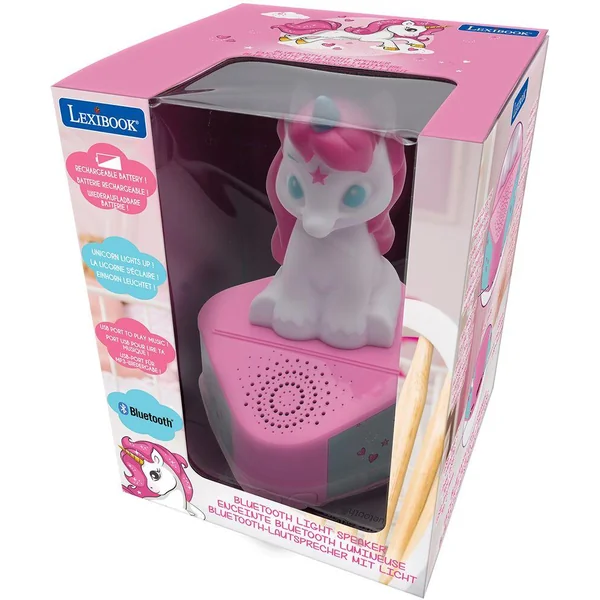 ENCEINTE BLUETOOTH AVEC FIGURINE LUMINEUSE DE LICORNE