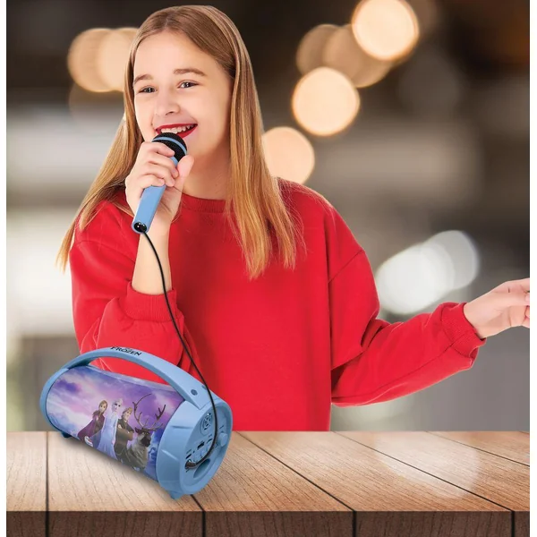 ENCEINTE BLUETOOTH® SANS-FIL LUMINEUSE AVEC MICRO LA REINE DES NEIGES