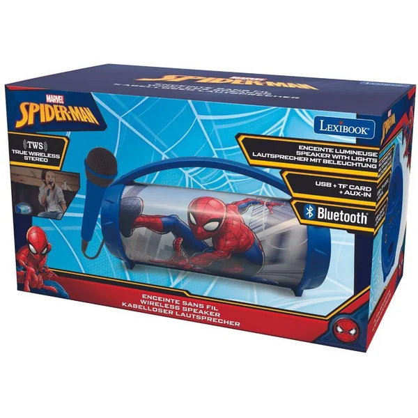 ENCEINTE BLUETOOTH® SANS-FIL LUMINEUSE AVEC MICRO SPIDER-MAN