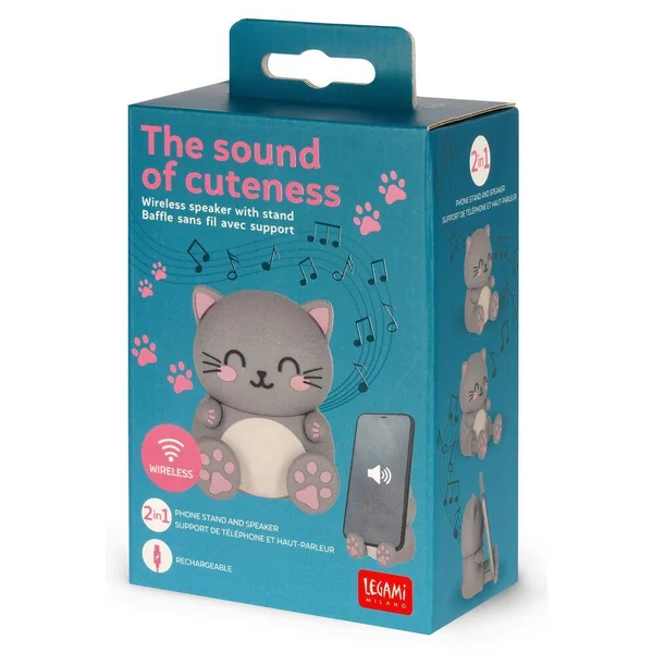 ENCEINTE SANS FIL AVEC SUPPORT - LE SON DE LA MIGNONNERIE - KITTY