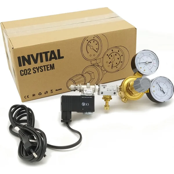 Ensemble complet CO2 avec arrêt nocturne sans bouteille avec filetage G 3/4