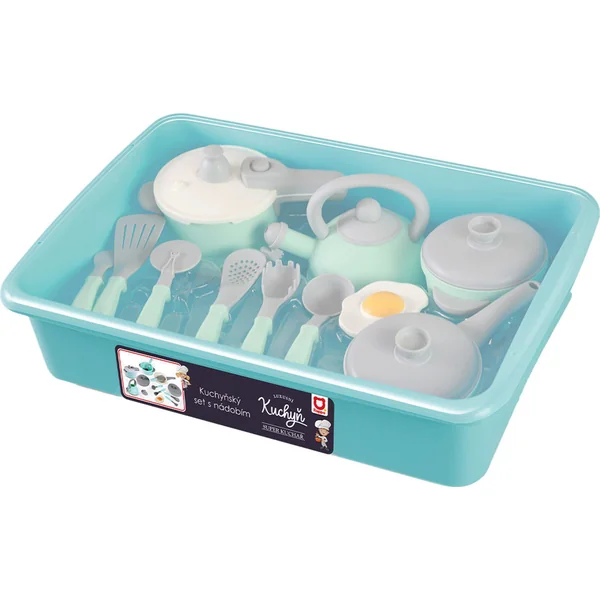 Ensemble de cuisine avec vaisselle