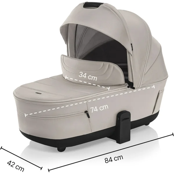 Ensemble poussette sportive Move Cross 5 + nacelle XL 5 + adaptateurs, Boss Grey