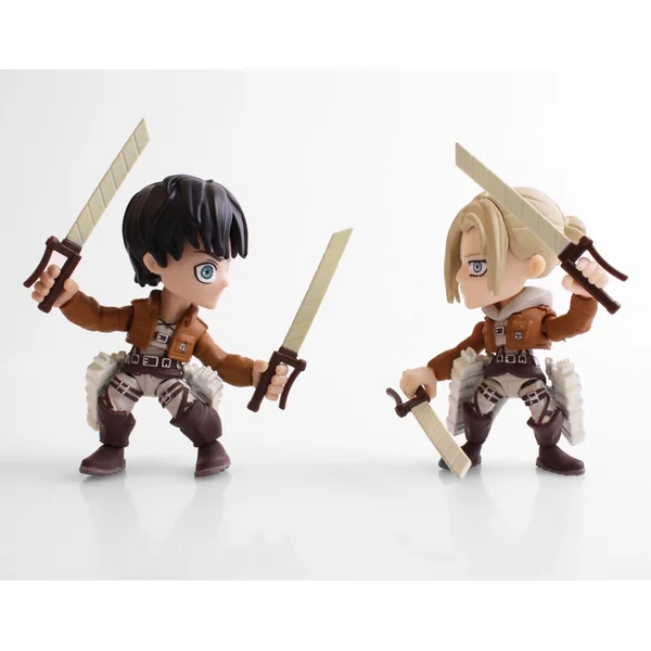 EREN & ANNIE PACK 2 FIGURINES ATTACK ON TITAN SDDC 2017 LOYAL SUBJECTS 8 CM