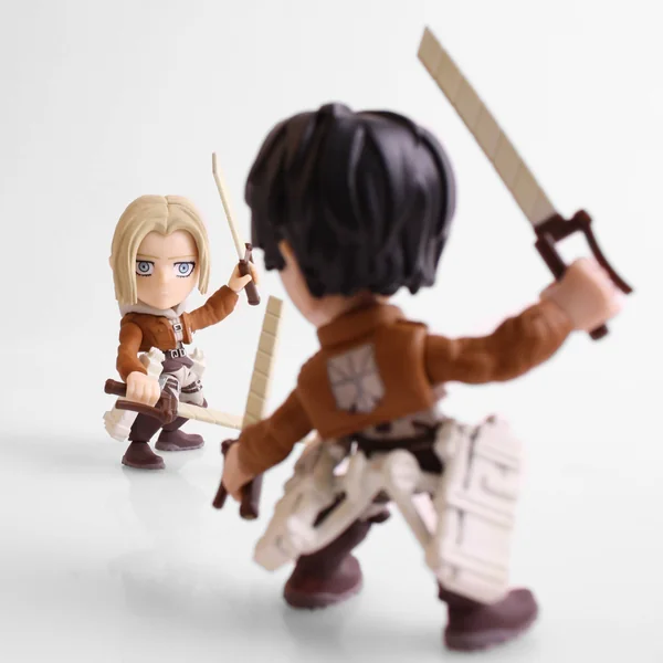 EREN & ANNIE PACK 2 FIGURINES ATTACK ON TITAN SDDC 2017 LOYAL SUBJECTS 8 CM