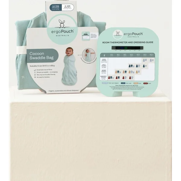 ERGOPOUCH Couverture et sac de couchage 2 en 1 Cocoon Oatmeal Marle 3-6 m, 6-8 kg, 0,2 tog