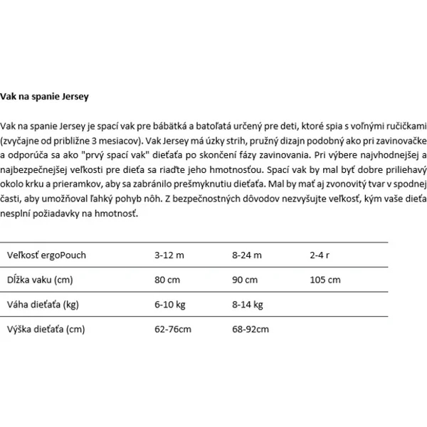 ERGOPOUCH Sac de couchage en coton biologique Jersey Sage 3-12 m, 6-10 kg, 0,2 tog