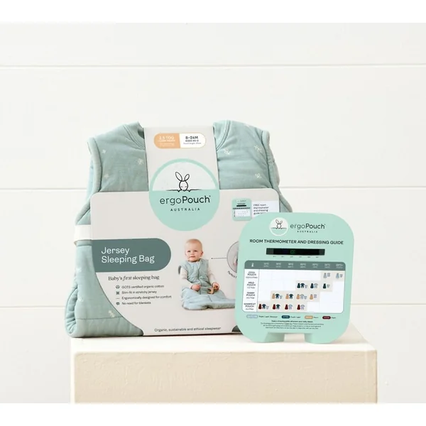 ERGOPOUCH Sac de couchage en coton biologique Jersey Savannah 3-12 m, 6-10 kg, 0,2 tog