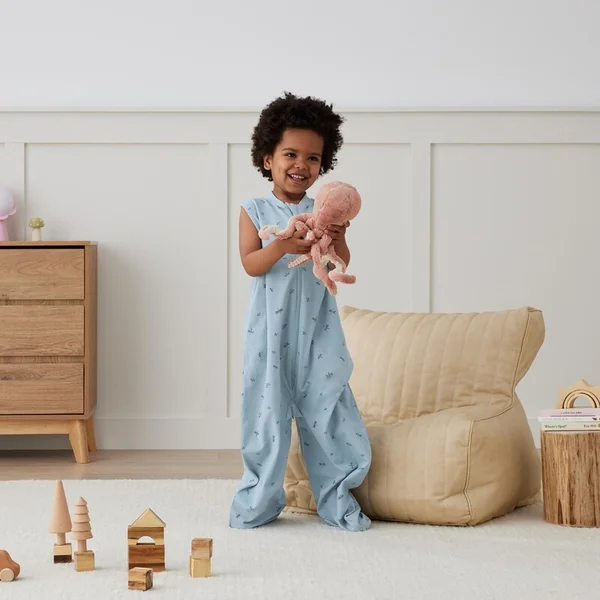 ERGOPOUCH Sac et combinaison de sommeil 2 en 1 coton biologique Suit Dragonflies 3-12 m, 6-10 kg, 0,