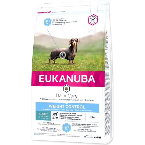 EUK ADULT SMALL & MEDIUM WEIGHT CONTROL 2,3KG