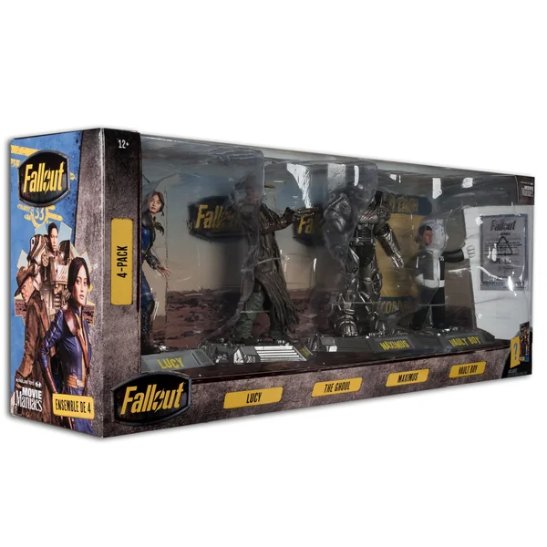 Fallout pack 4 statuettes PVC Lucy, Maximus, The Ghoul & Vault Boy McFarlane 15 cm