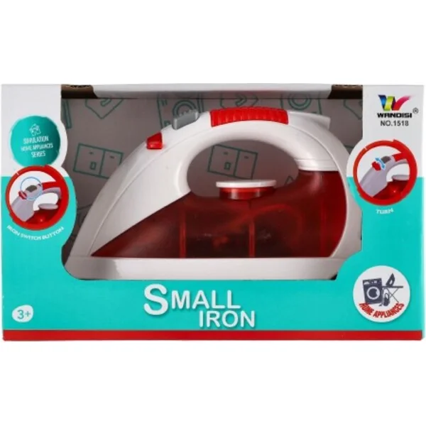 Fer à repasser 17cm à piles avec son et lumière 21x13x9cm
