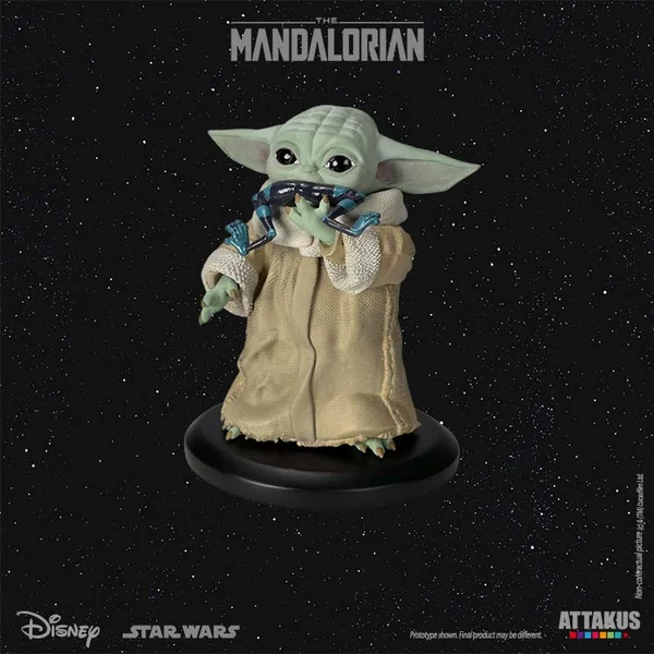 Figurine Attakus Star Wars The Mandalorian Grogu eating the frog Classic Collection 1:5 gro04 2023