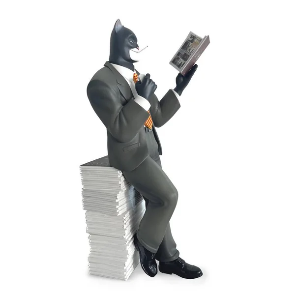 FIGURINE DE COLLECTION BLACKSAD PILE D'ALBUMS