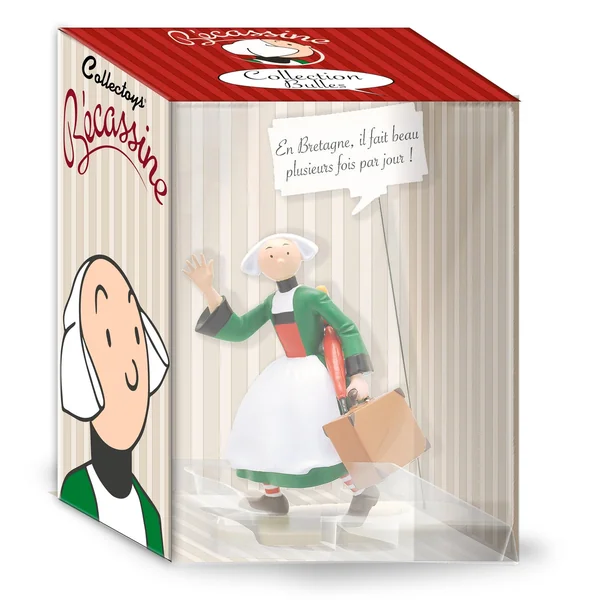 Figurine de collection Bécassine "En Bretagne, il fait beau plusieurs fois par jour !" Collection BULLES Collectoys 2019 (00415)