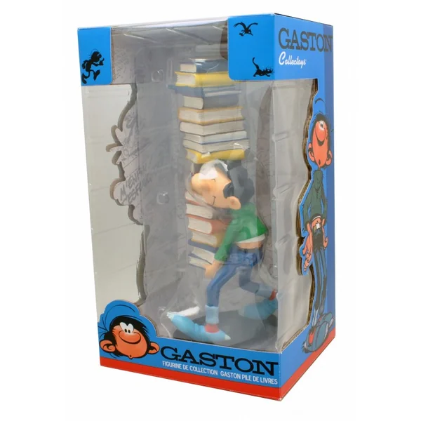 Figurine Gaston portant une pile de livres Collectoys 2006 (00300)