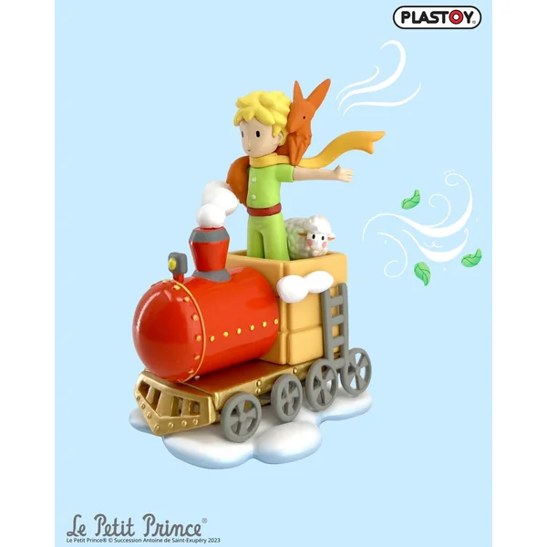 Figurine Le Petit Prince et ses amis dans le train Plastoy (40455)