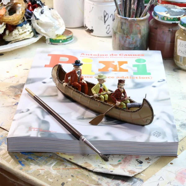 Figurine Pixi Classique Les Tuniques Bleues l'Or du Québec - le canoë 2024 (2380)