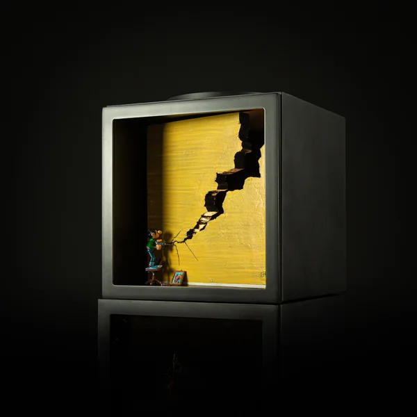 Figurine Pixi Gaston Lagaffe: Gaston et la perceuse, collection Pixirama 2024 (06804)