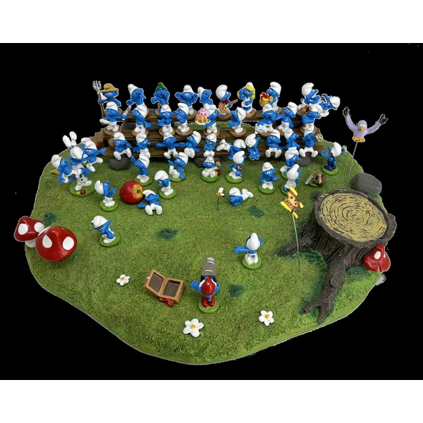 Figurine Pixi Les Schtroumpfs: la photo de famille des Schtroumpfs 6487