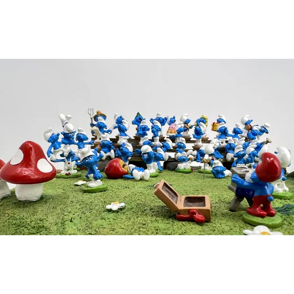 Figurine Pixi Les Schtroumpfs: la photo de famille des Schtroumpfs 6487