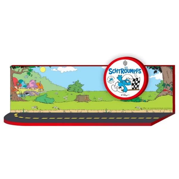 Figurine Pixi Les Schtroumpfs, le code de la route : présentoir bois 6476