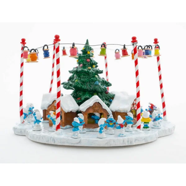 Figurine Pixi Les Schtroumpfs: le marché de Noël des Schtroumpfs 6489